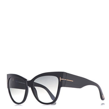 Tom Ford Acetate Anoushka Cat Eye Sunglasses TF371 Black 1 of 7