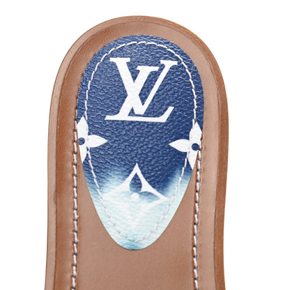 Louis Vuitton Monogram Escale Lock It Flat Mule 36 Blue 7 of 8