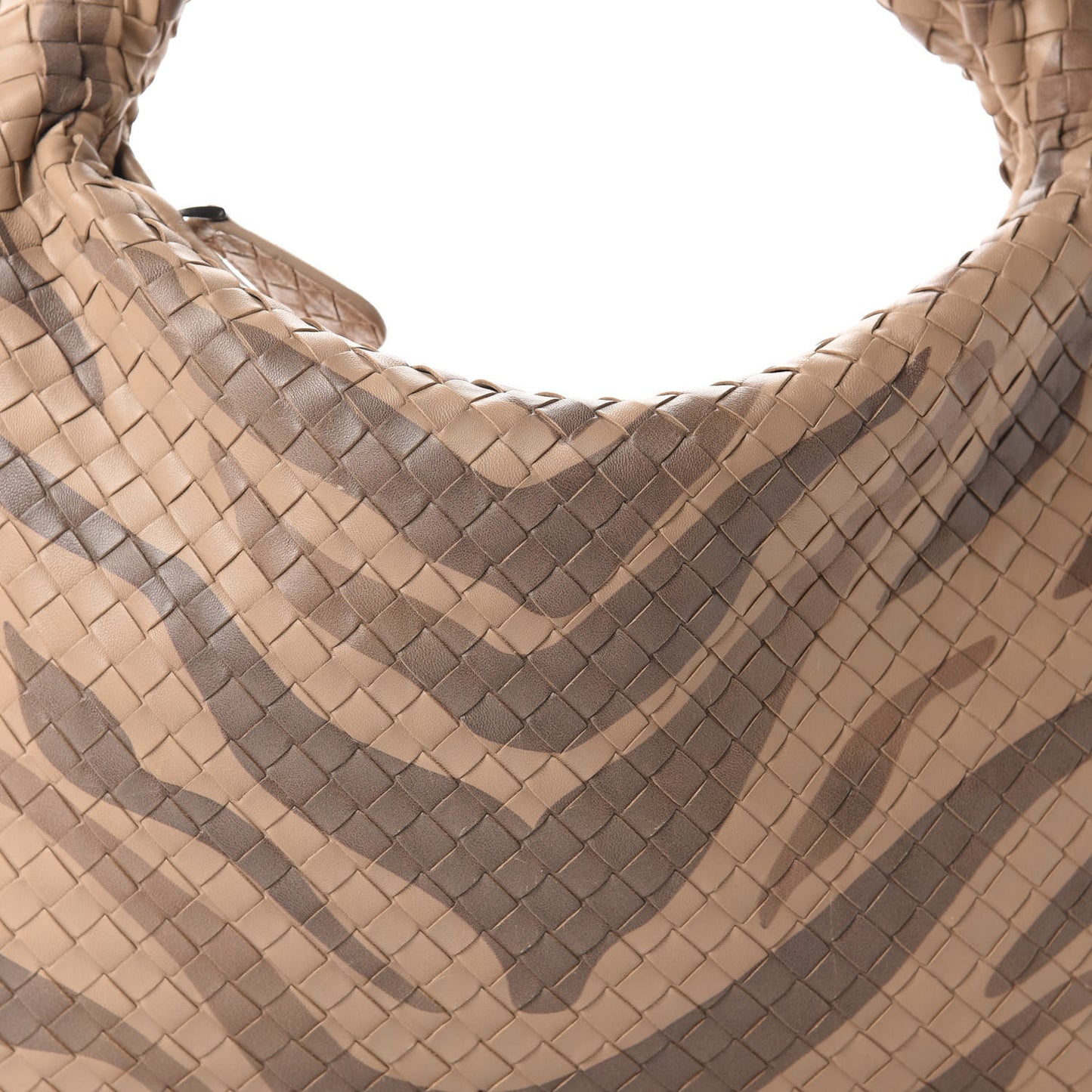 Nappa Snakeskin Intrecciato Medium Veneta Tiger Print Hobo Maple
