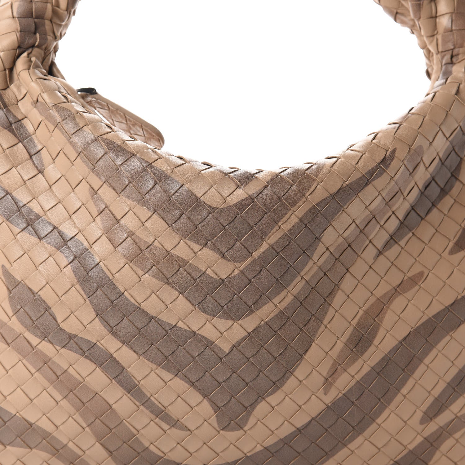 Bottega Veneta Nappa Snakeskin Intrecciato Medium Veneta Tiger Print Hobo Maple 10 of 11