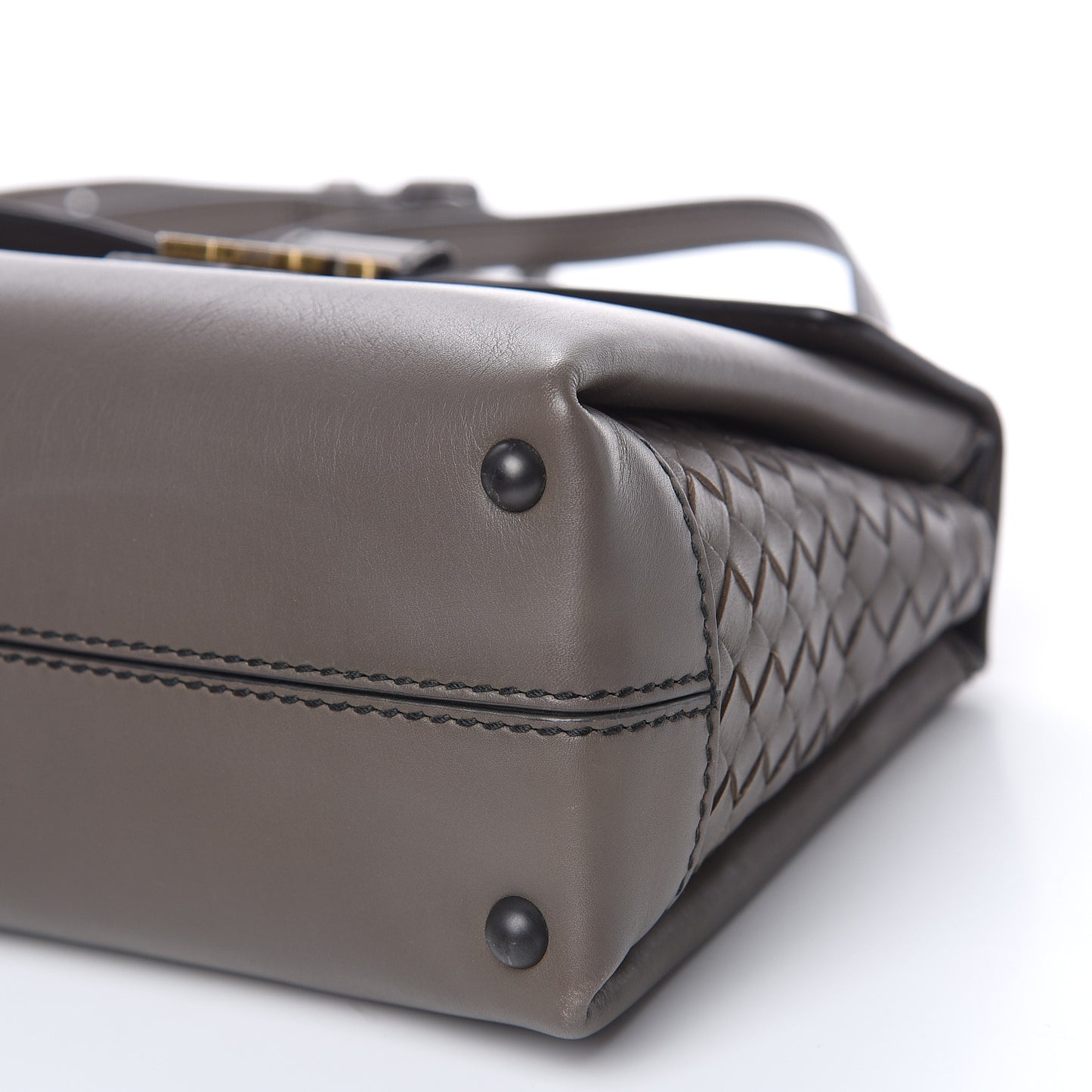 Calfskin Small Piazza Bag Steel