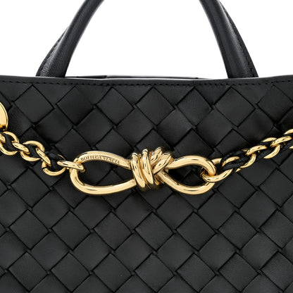 Bottega Veneta Nappa Intrecciato Small Andiamo With Chain Shoulder Bag Black 7 of 9