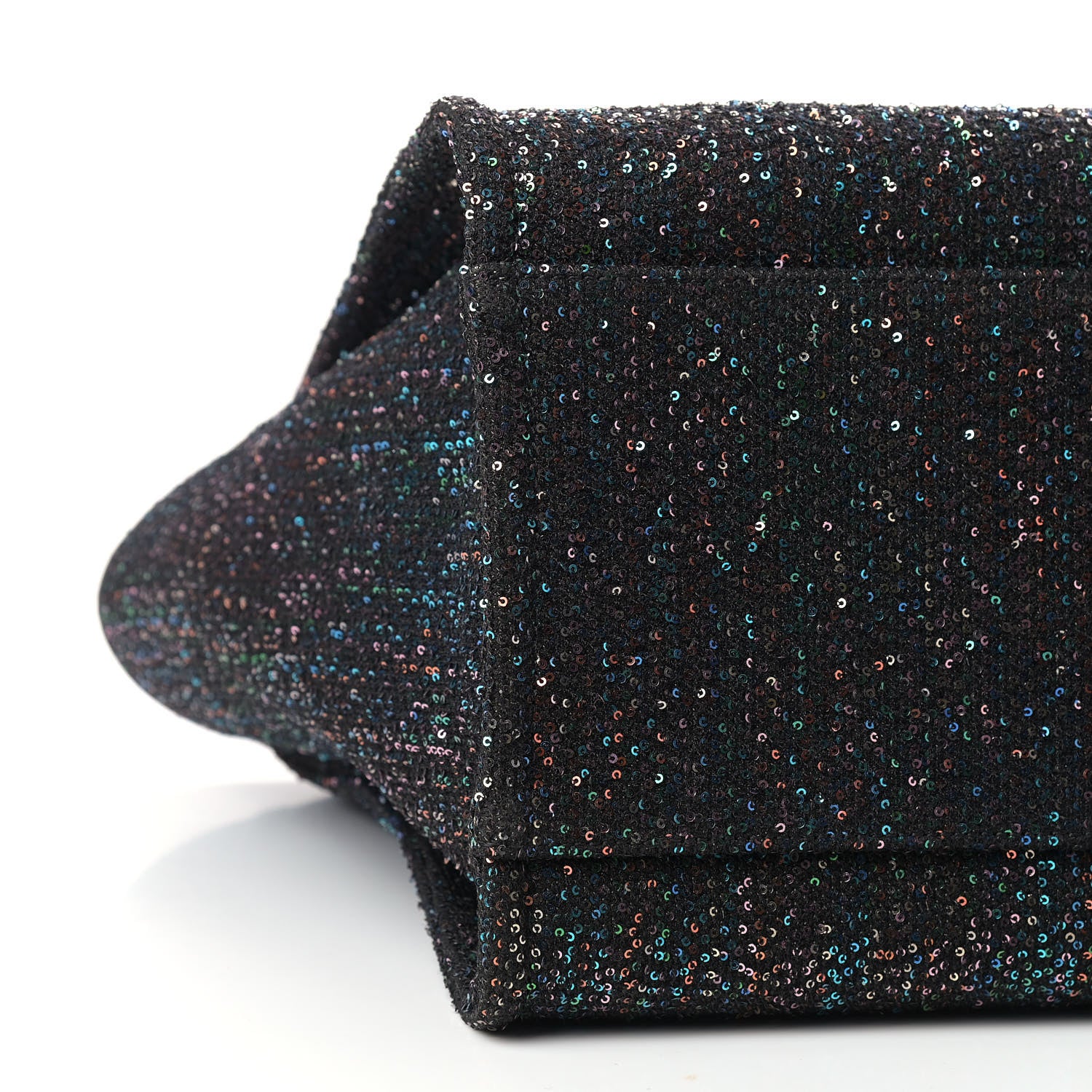 Chanel Calfskin Sequin Medium Deauville Tote Black 8 of 9
