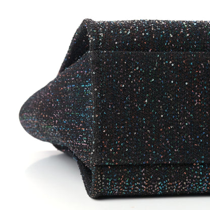 Chanel Calfskin Sequin Medium Deauville Tote Black 8 of 9
