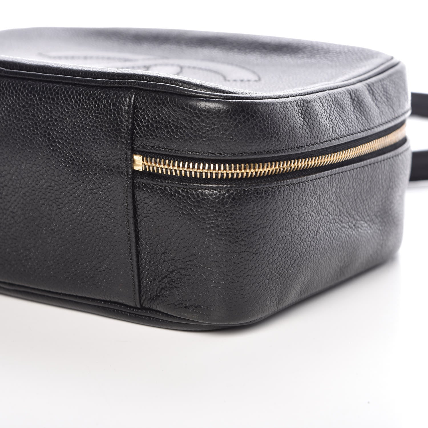Chanel Caviar CC Vanity Cosmetic Case Black 6 of 12