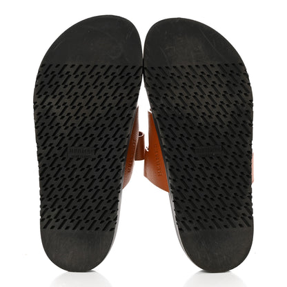 Hermes Epsom Womens Chypre Sandals 38 Natural 5 of 11