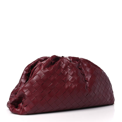 Bottega Veneta Nappa Maxi Intrecciato The Pouch Oversized Clutch Bordeaux 3 of 10