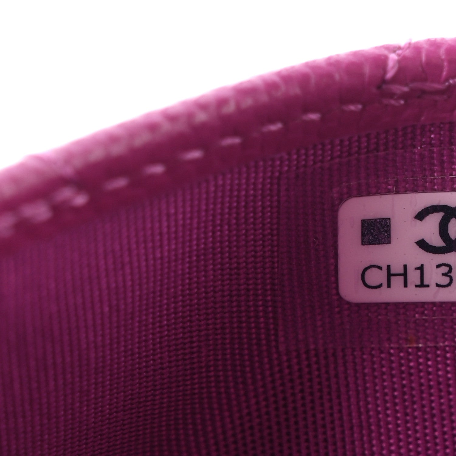 Chanel Caviar Quilted Card Holder Purple 8 of 9