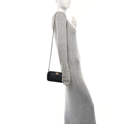 Chanel Lambskin Quilted Small Boy Clutch With Chain Black 2 of 12