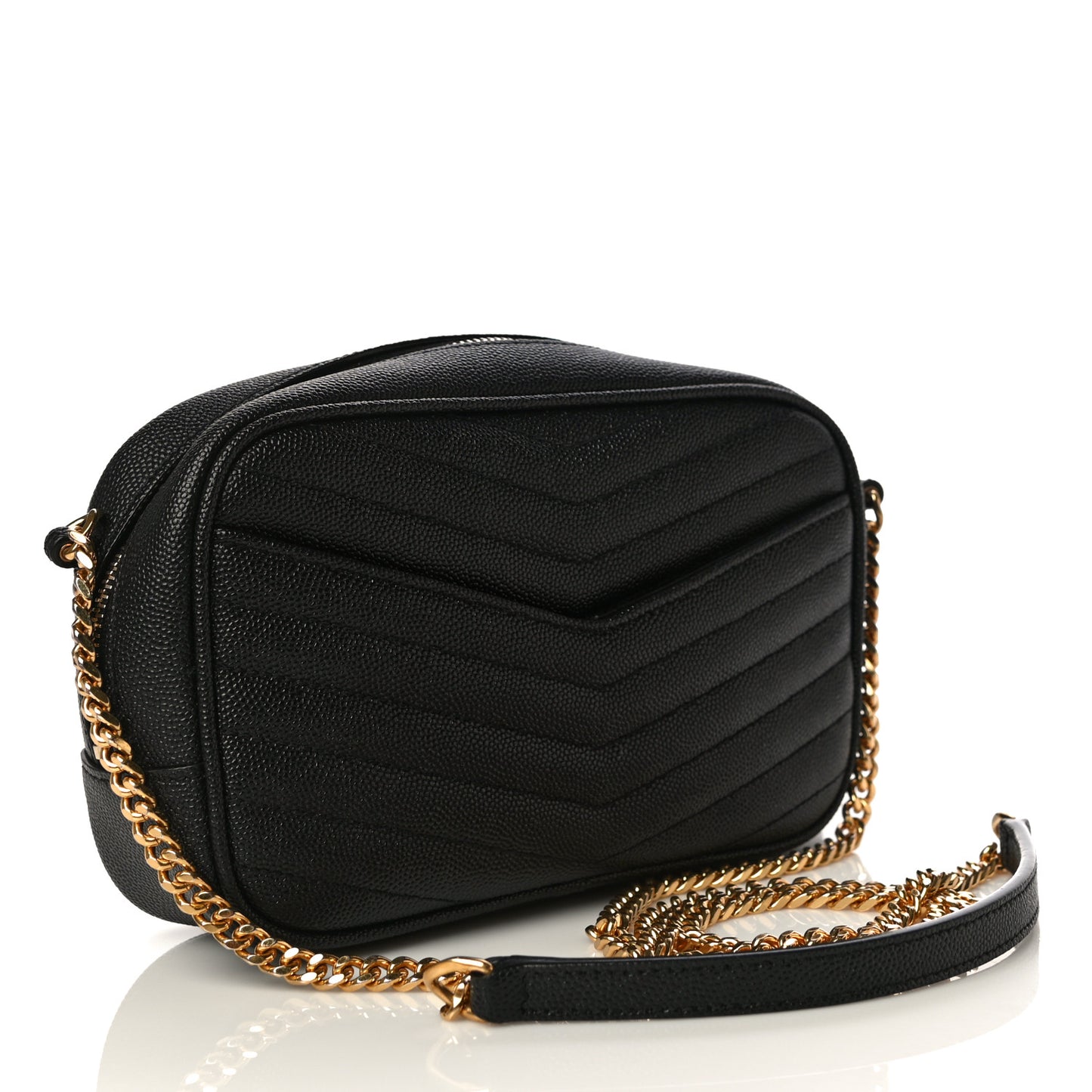 Grain De Poudre Matelasse Monogram Mini Lou Camera Bag Black
