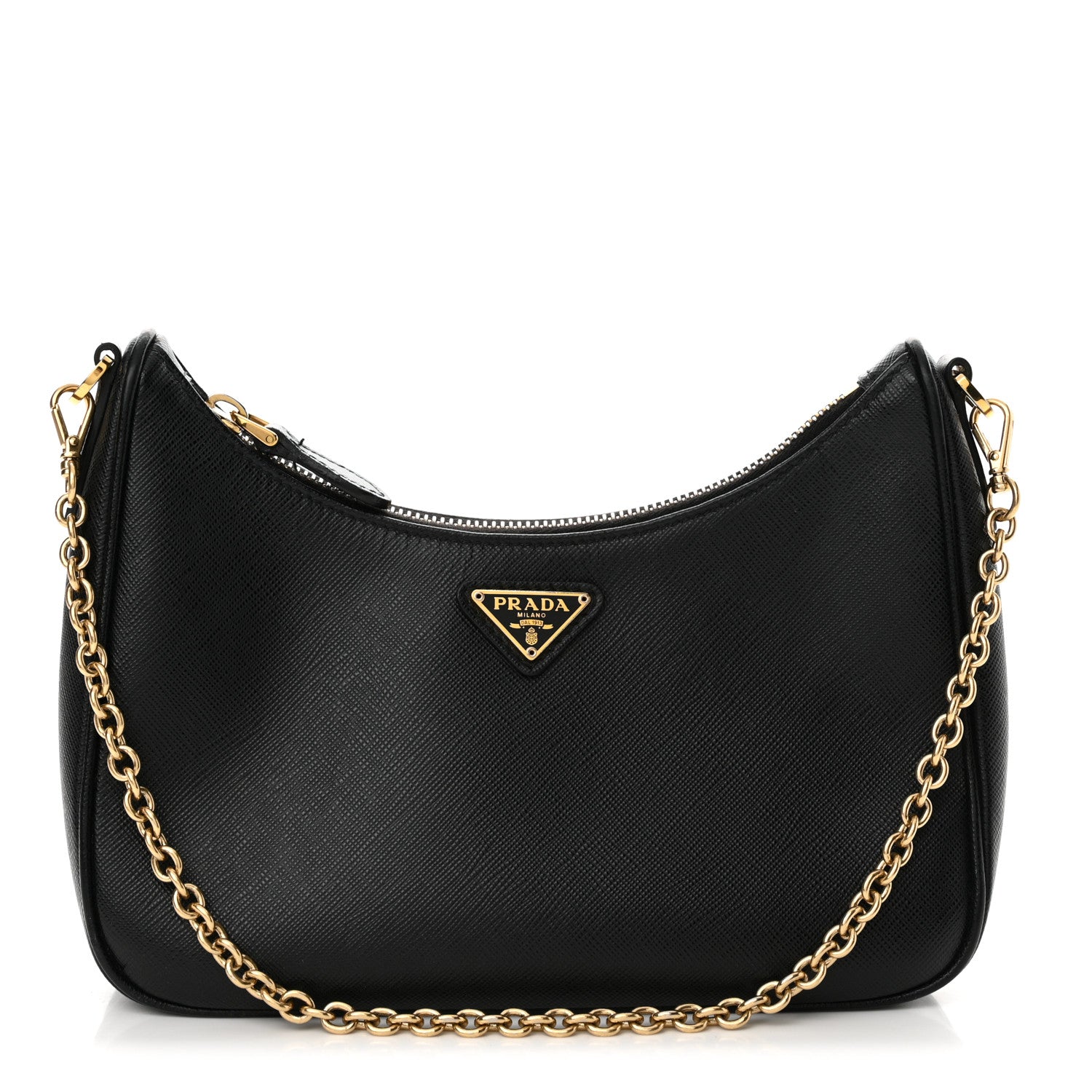 Prada Saffiano Lux Re-Edition 2005 Shoulder Bag Black 1 of 14