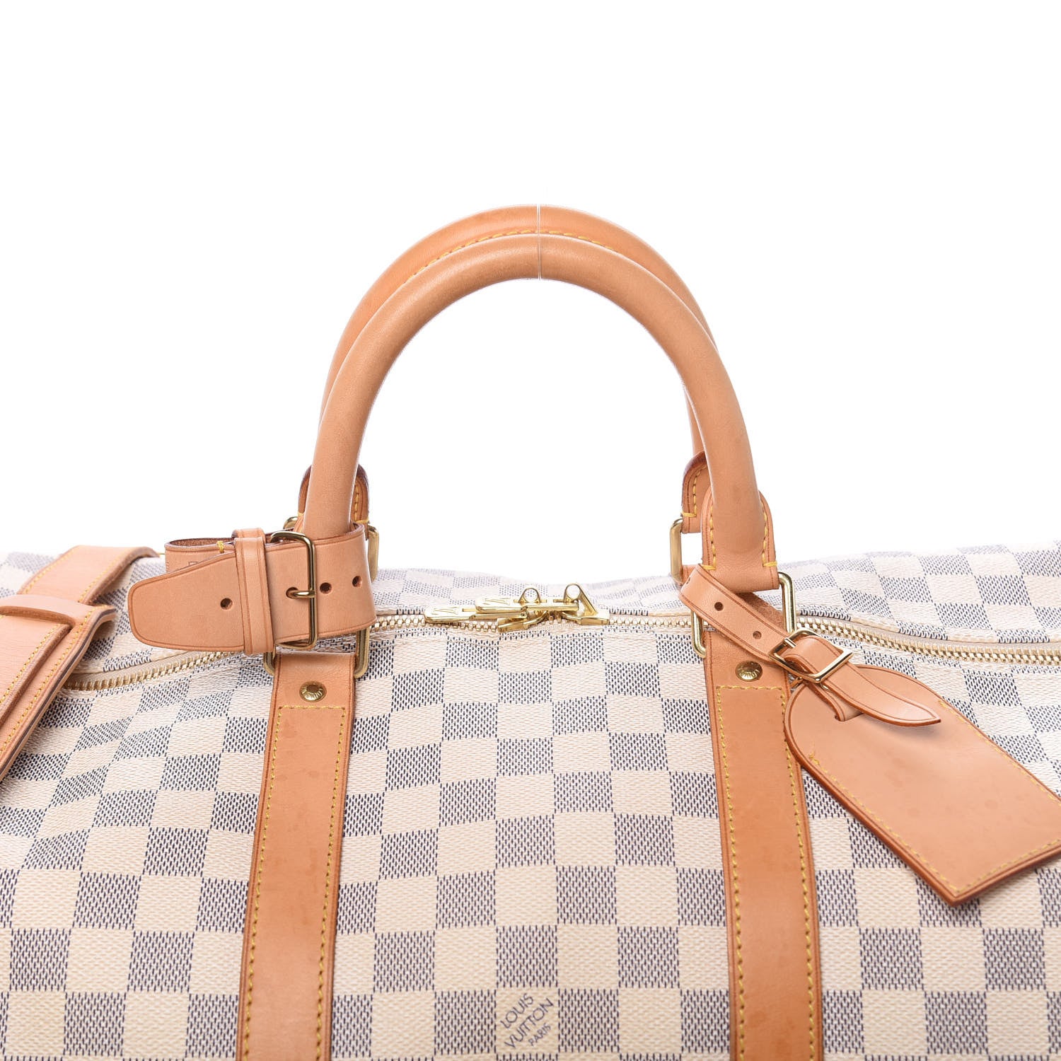 Louis Vuitton Damier Azur Keepall Bandouliere 55 8 of 12