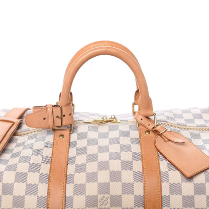 Louis Vuitton Damier Azur Keepall Bandouliere 55 8 of 12