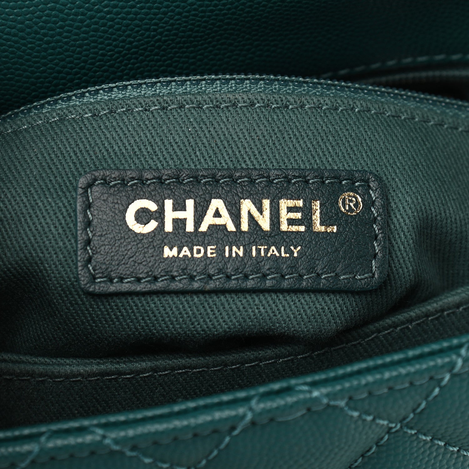 Chanel Caviar Quilted Mini Coco Handle Flap Green 6 of 9