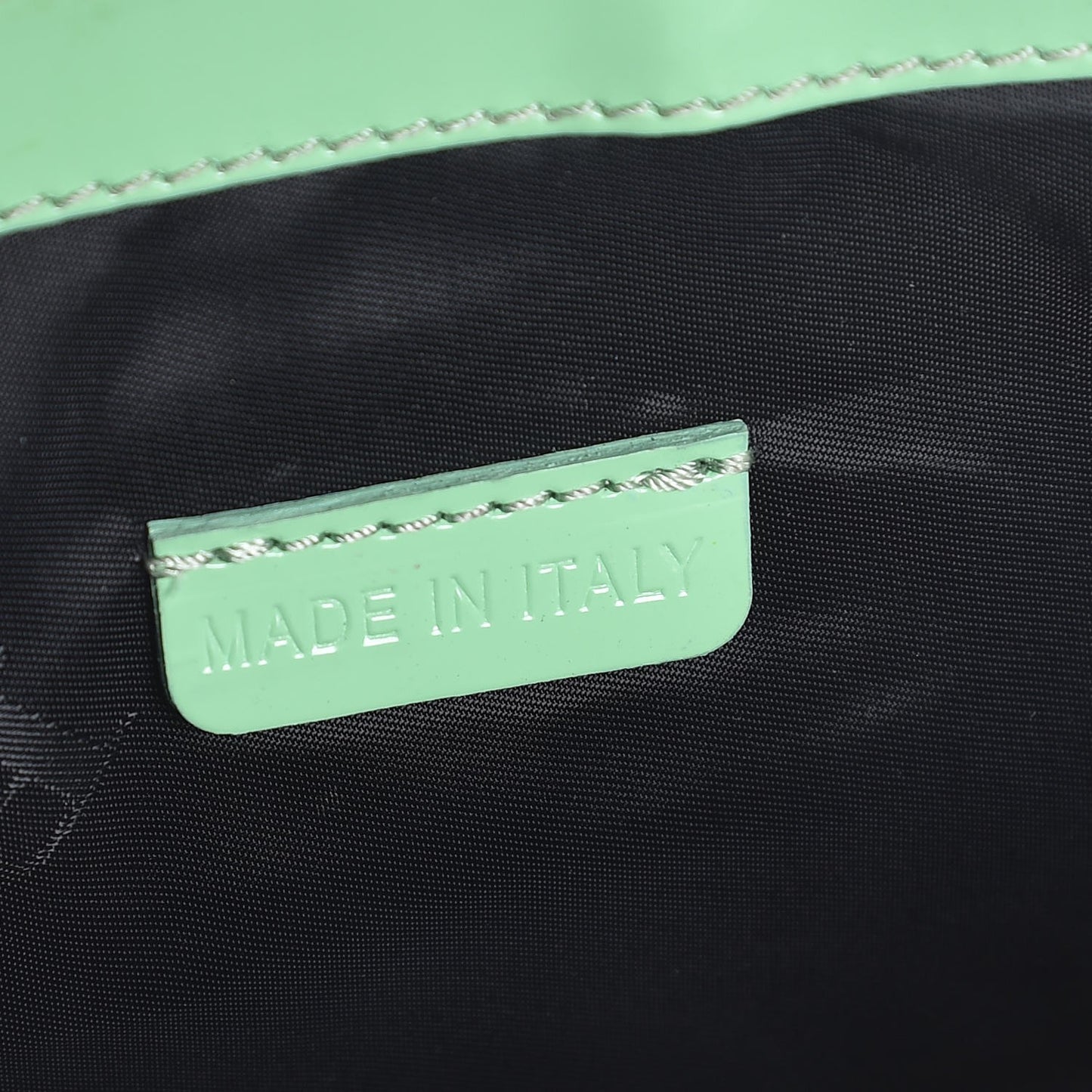 Patent Bridle Calfskin Parmoor Clutch Bag Green