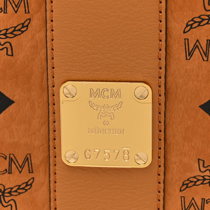 MCM Visetos Medium Liz Reversible Shopper Tote Cognac 12 of 18