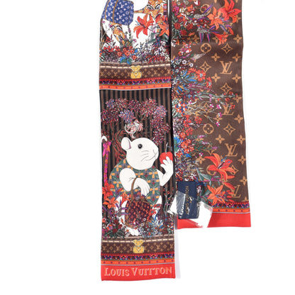 Louis Vuitton Silk Vuittonite Bandeau Brown 2 of 3