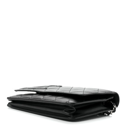 Chanel Calfskin Quilted Cambon Wallet On Chain WOC Black 9 of 12