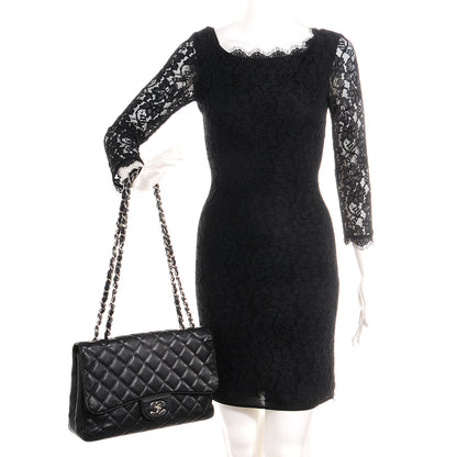 Chanel Caviar Jumbo Single Flap Black 2 of 8