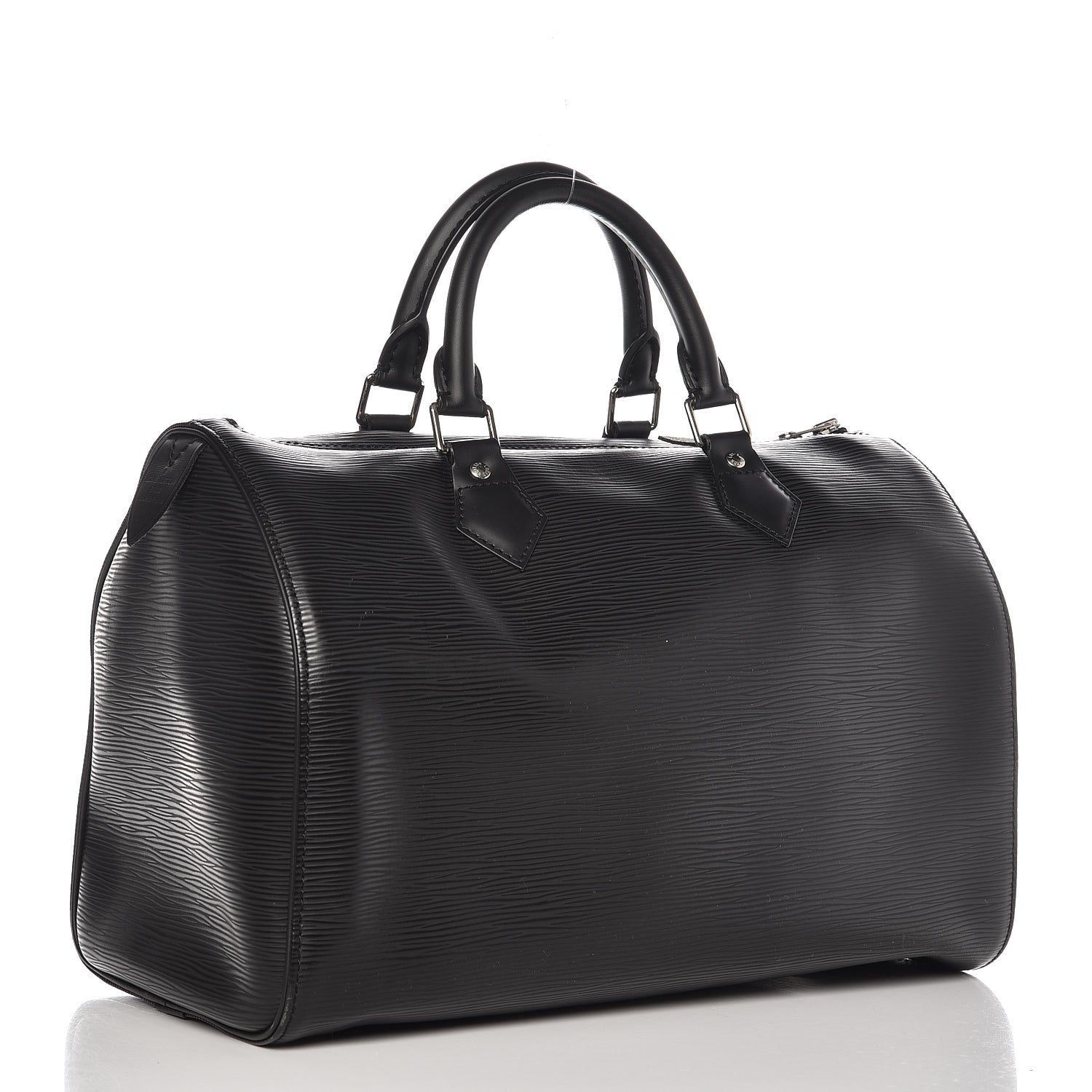 Louis Vuitton Epi Speedy 30 Black 3 of 8