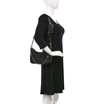 Prada Saffiano Lux Re-Edition 2005 Shoulder Bag Black 2 of 8