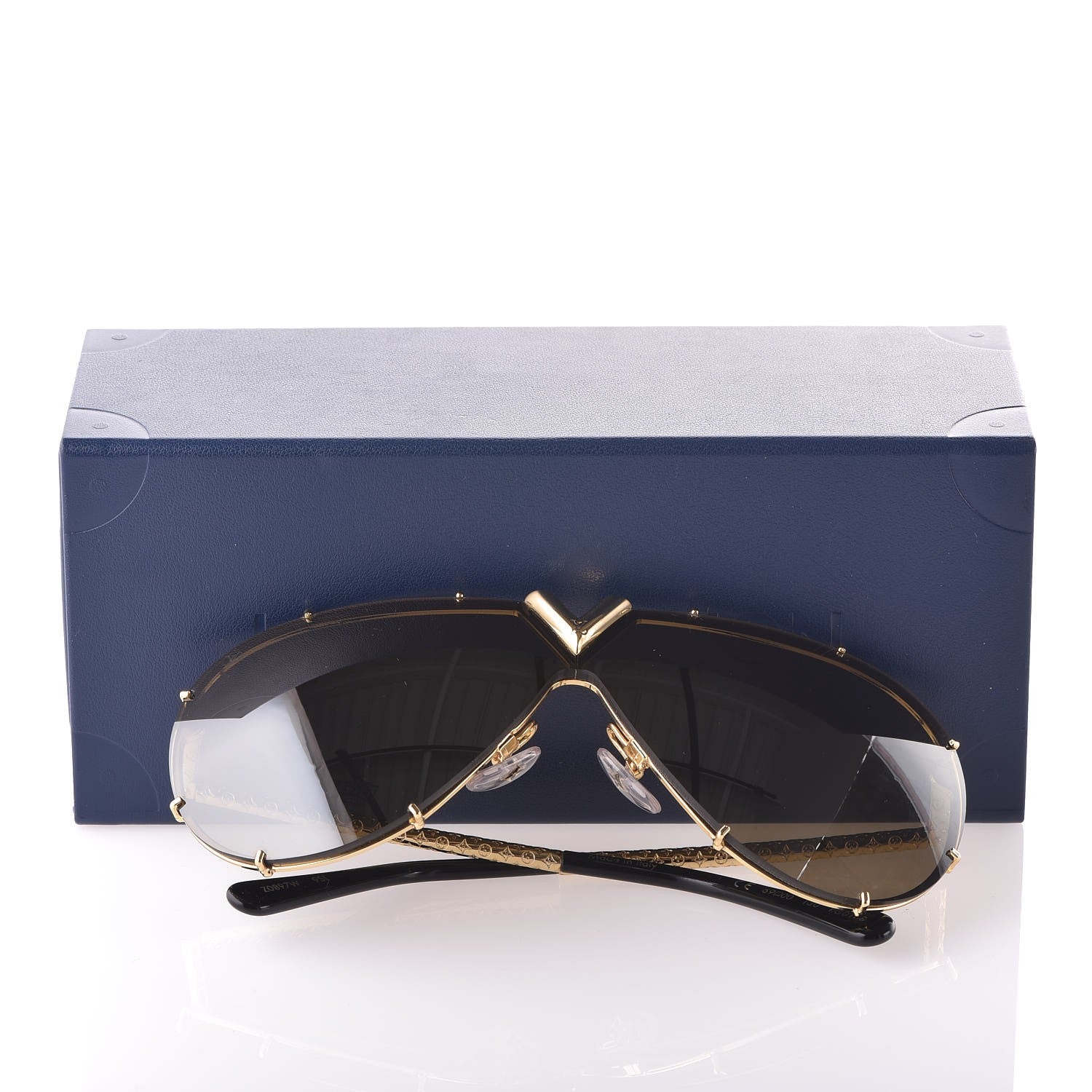 Louis Vuitton Metal LV Drive Sunglasses Z0897W Black Gold 8 of 8