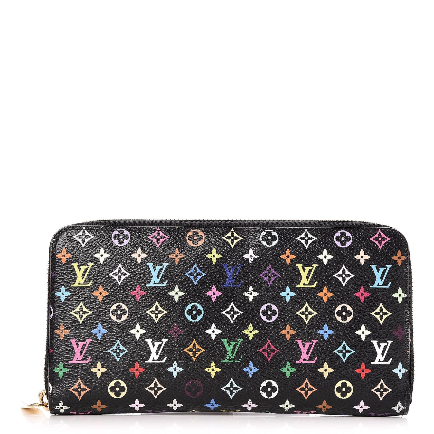 Monogram Multicolor Zippy Wallet Black Violet