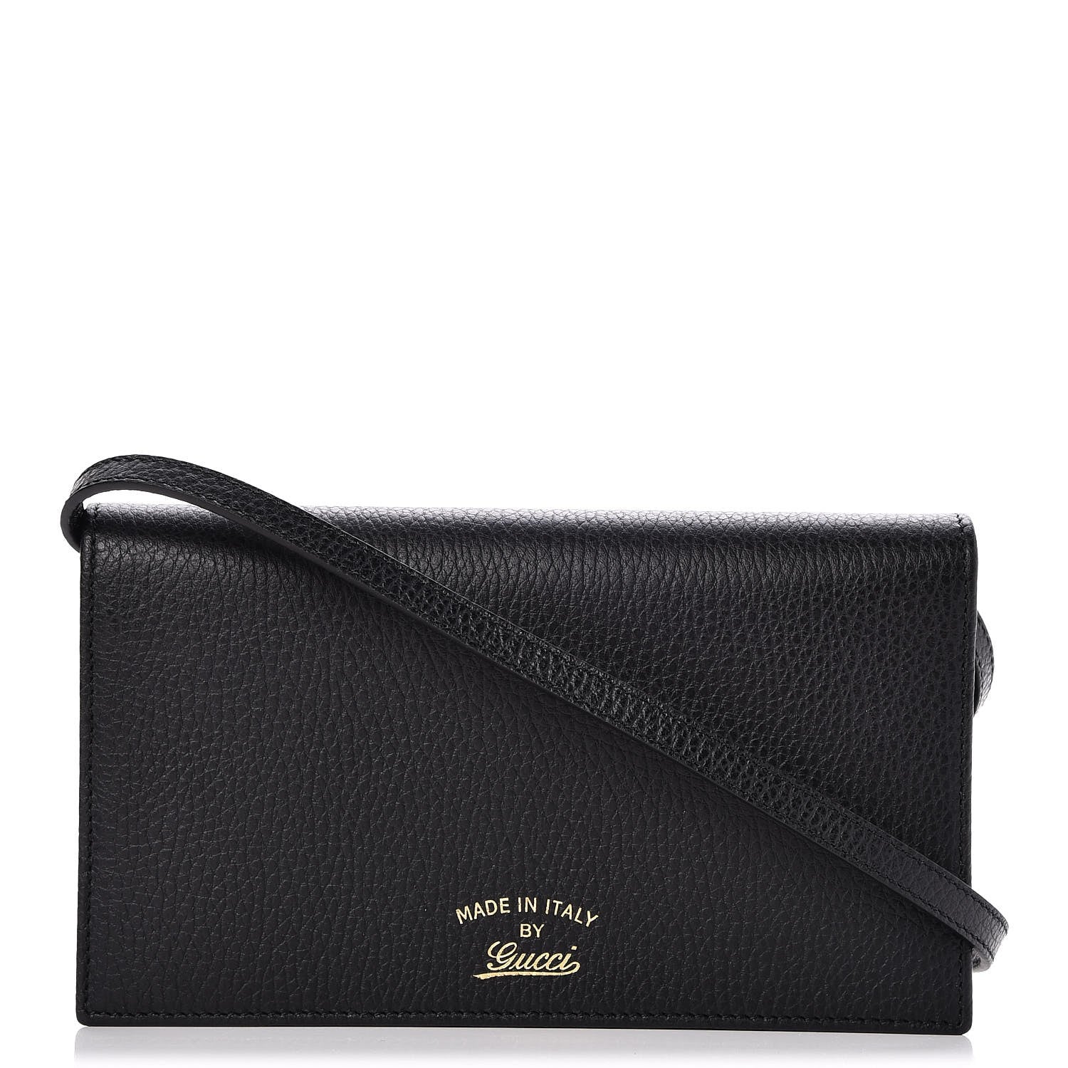 Gucci Dollar Calfskin Mini Swing Wallet Bag Black 1 of 9