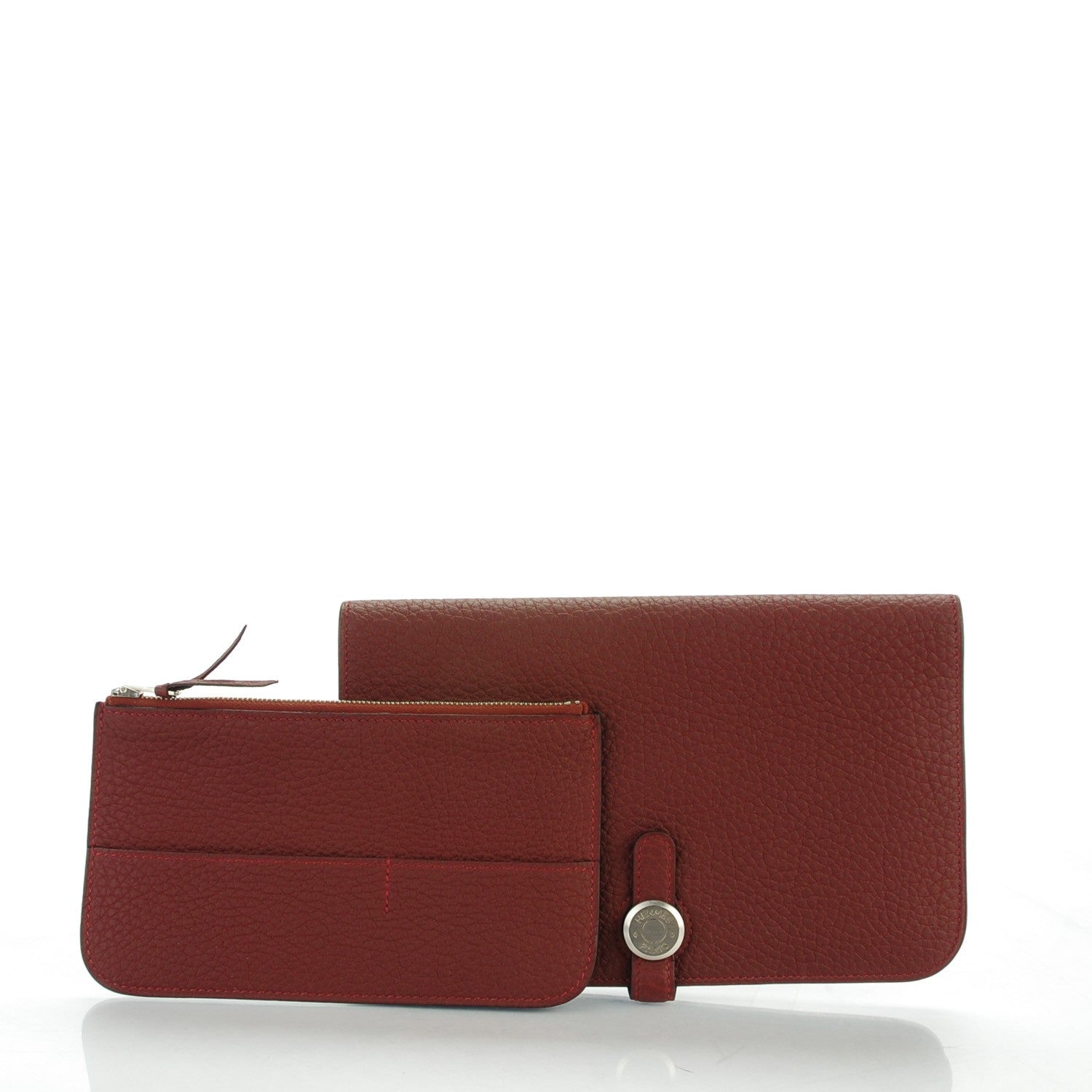 Hermes Togo Dogon Duo Wallet Rouge H 5 of 10