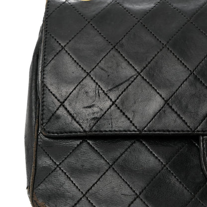 Chanel Lambskin Quilted Medium Double Flap Black 22 of 24