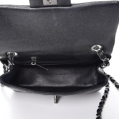 Chanel Iridescent Caviar Quilted Mini Rectangular Flap Black 5 of 7