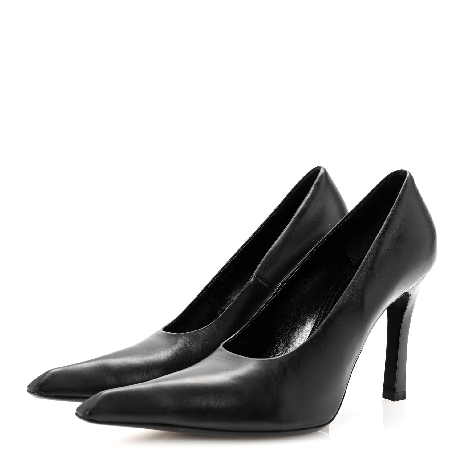 Balenciaga Distressed Calfskin Odeon 100mm Pumps 38 Black 4 of 10