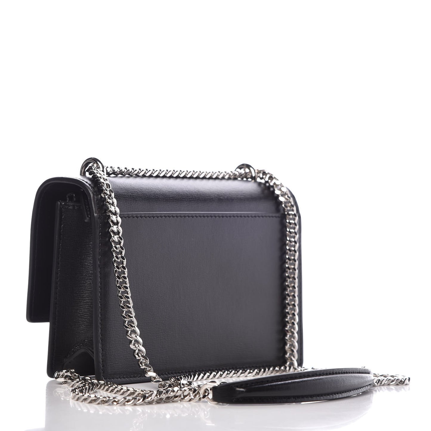 Calfskin Monogram Sunset Chain Wallet Black
