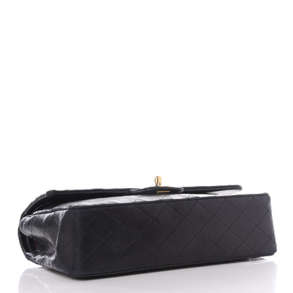 Chanel Lambskin Quilted Medium Double Flap Black 3 of 12