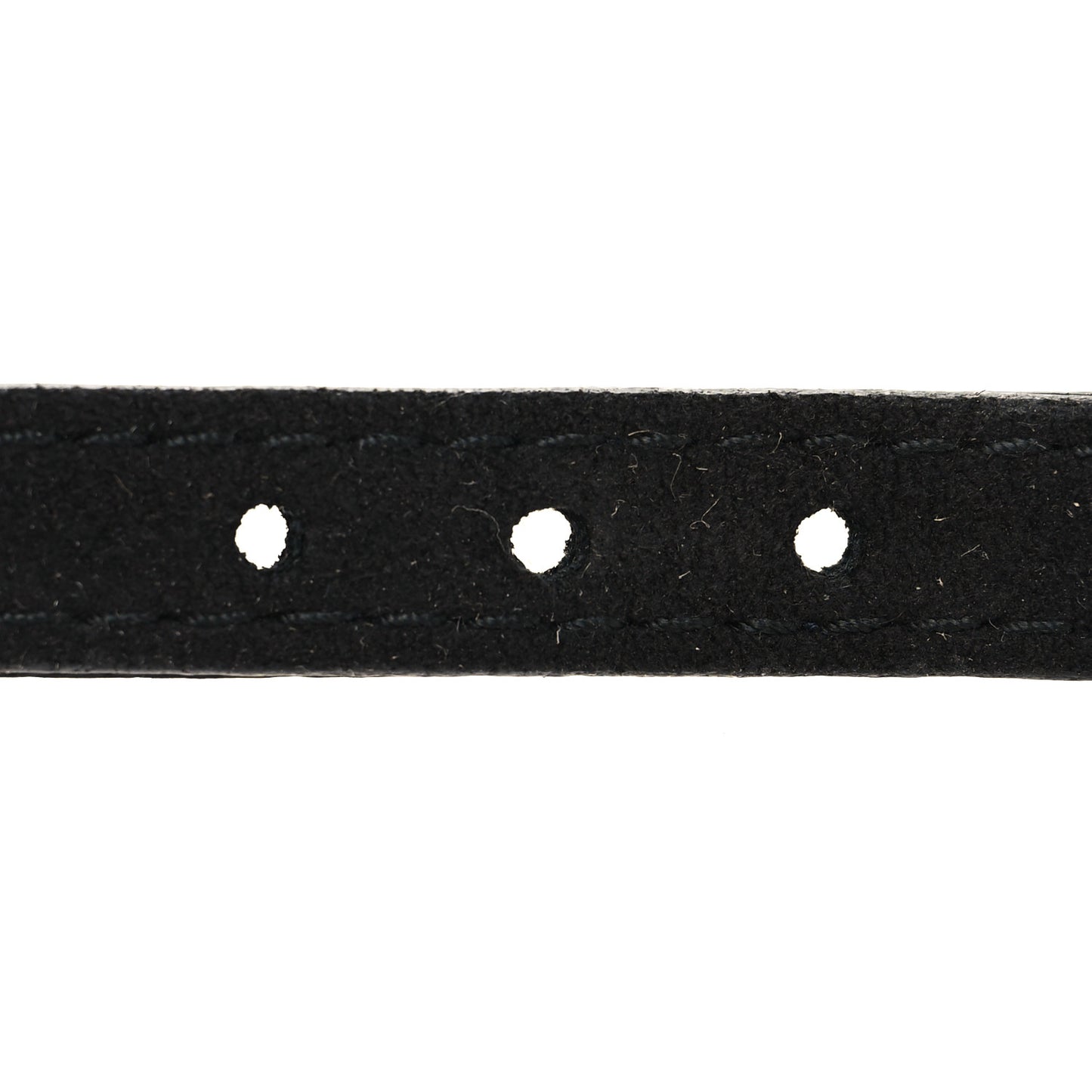 Suede Metal Chain Bracelet Black