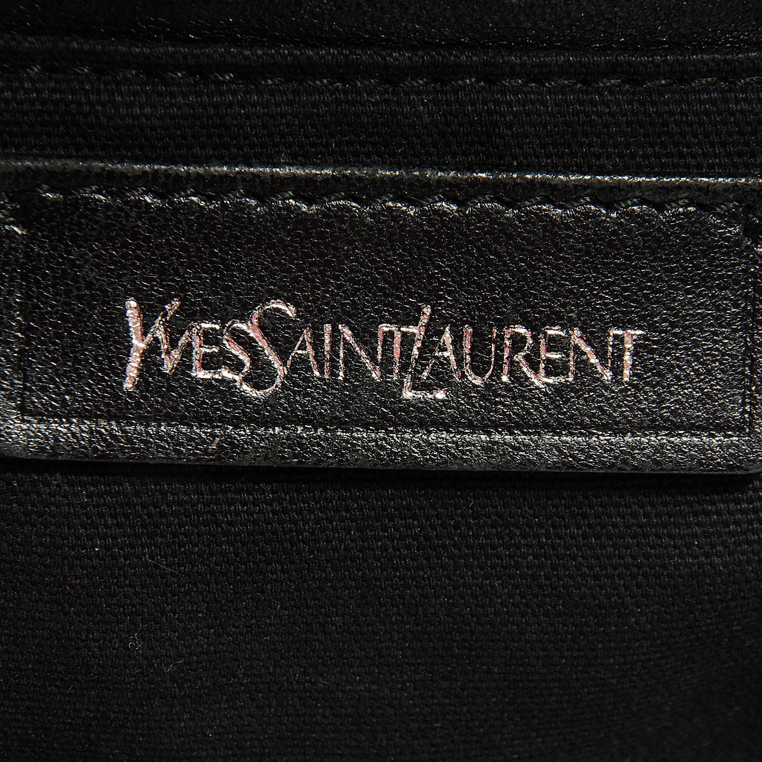 Saint Laurent Calfskin Patent Medium Easy Sac Black 8 of 9