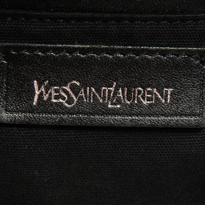 Saint Laurent Calfskin Patent Medium Easy Sac Black 8 of 9