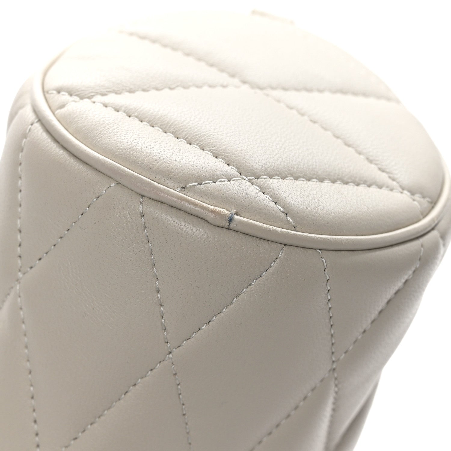 Saint Laurent Lambskin Monogram Mini Sade Tube Bag Vintage White 10 of 11