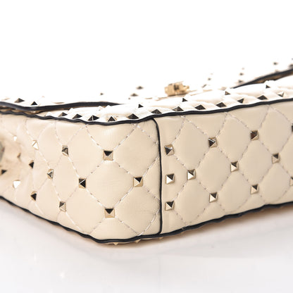 Valentino Garavani Nappa Medium Rockstud Spike Shoulder Bag Light Ivory 5 of 11