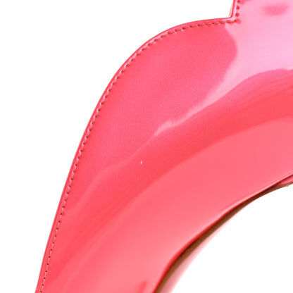 Christian Louboutin Metallic Patent Fluo Hot Chick 100 Pumps 37.5 Florida 10 of 12