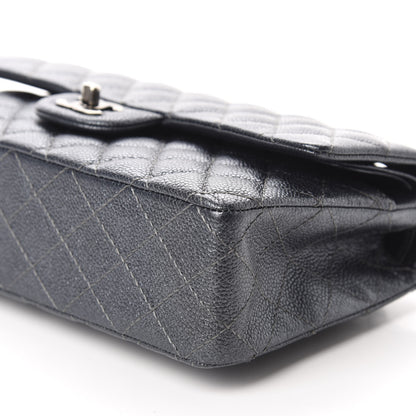 Chanel Iridescent Caviar Quilted Medium Double Flap Black 7 of 13