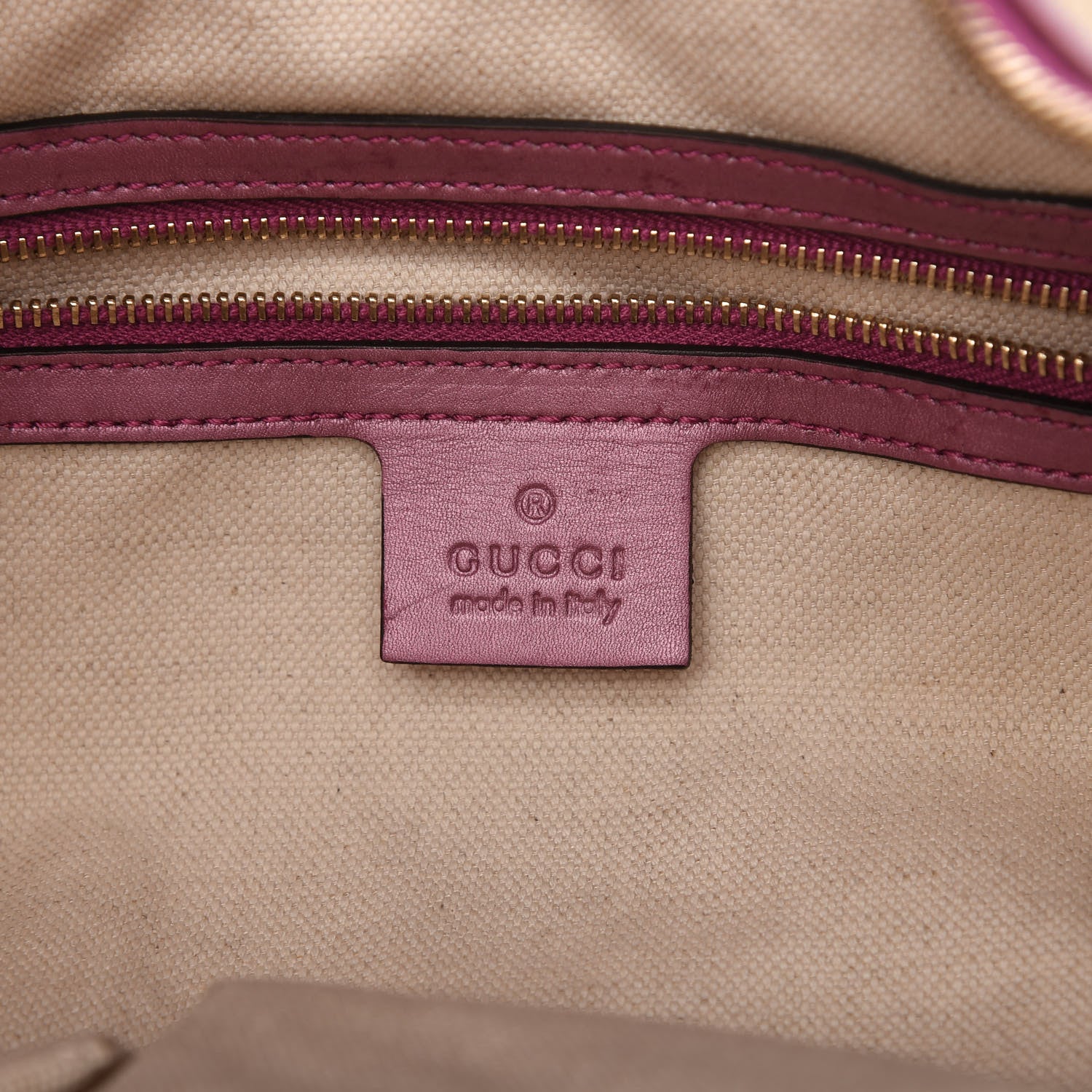 Gucci Monogram Medium Heart Bit Charm Hobo Pink 8 of 12