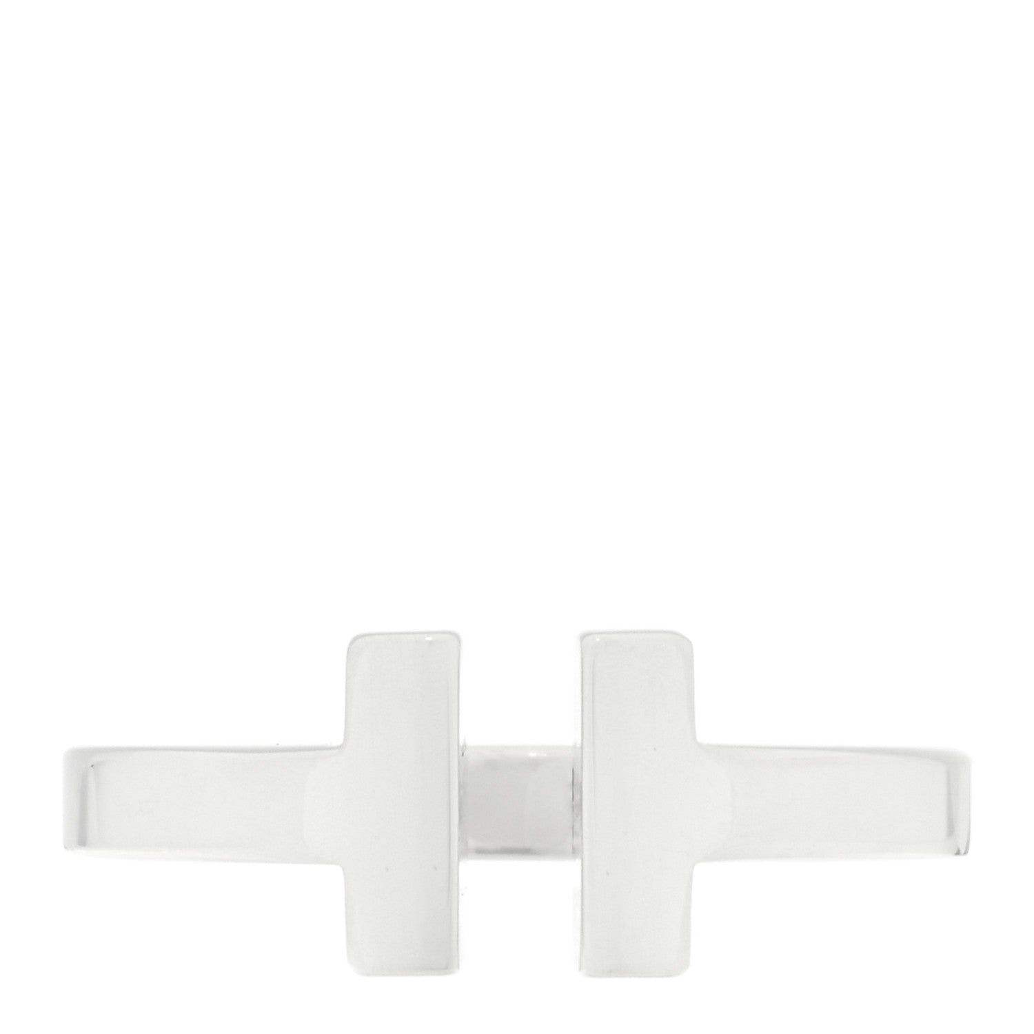 Tiffany Sterling Silver T Square Ring 48 4.5 1 of 4