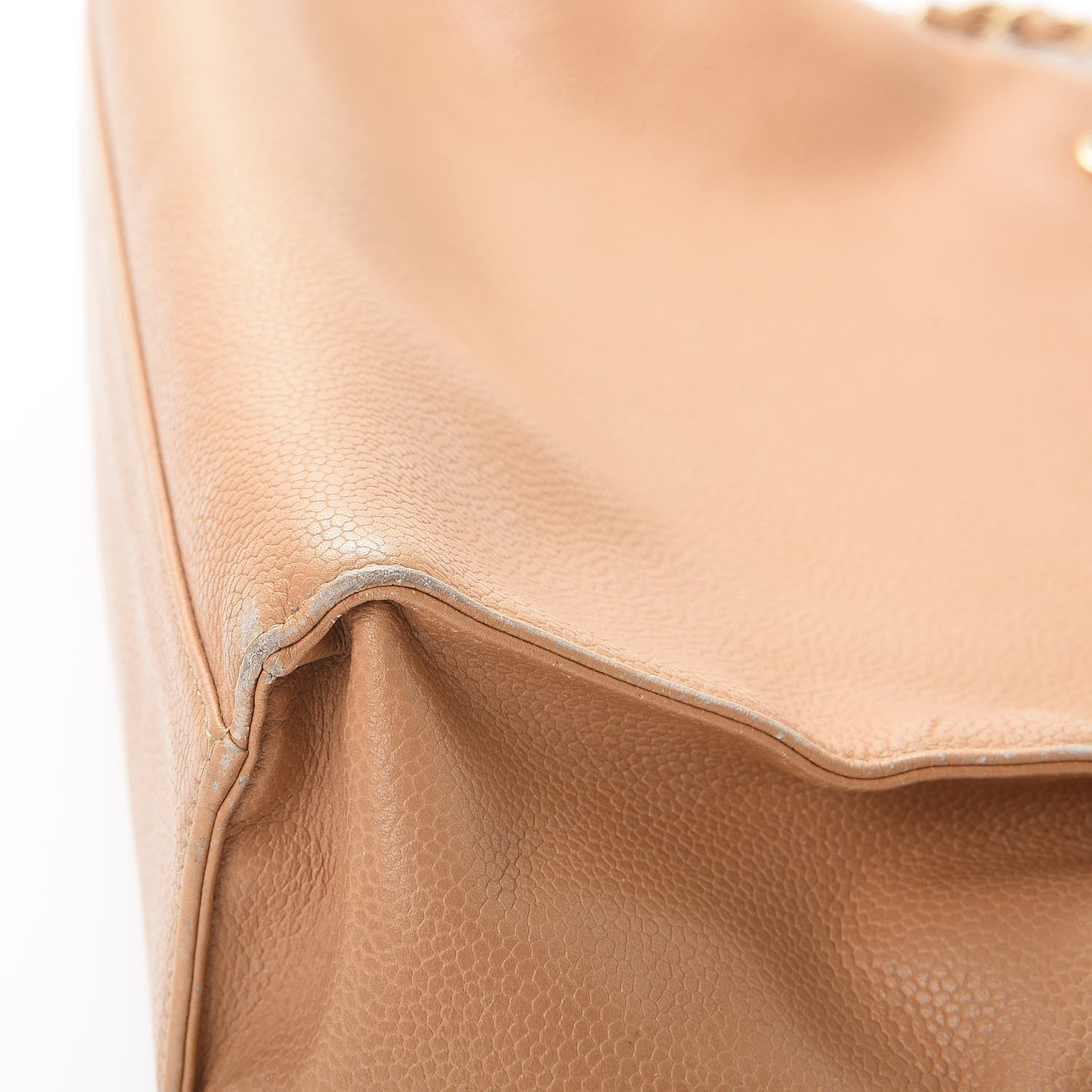 Chanel Caviar CC Small Tote Bag Beige 15 of 27