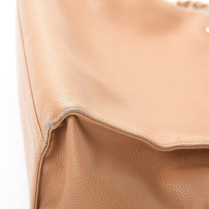 Chanel Caviar CC Small Tote Bag Beige 15 of 27