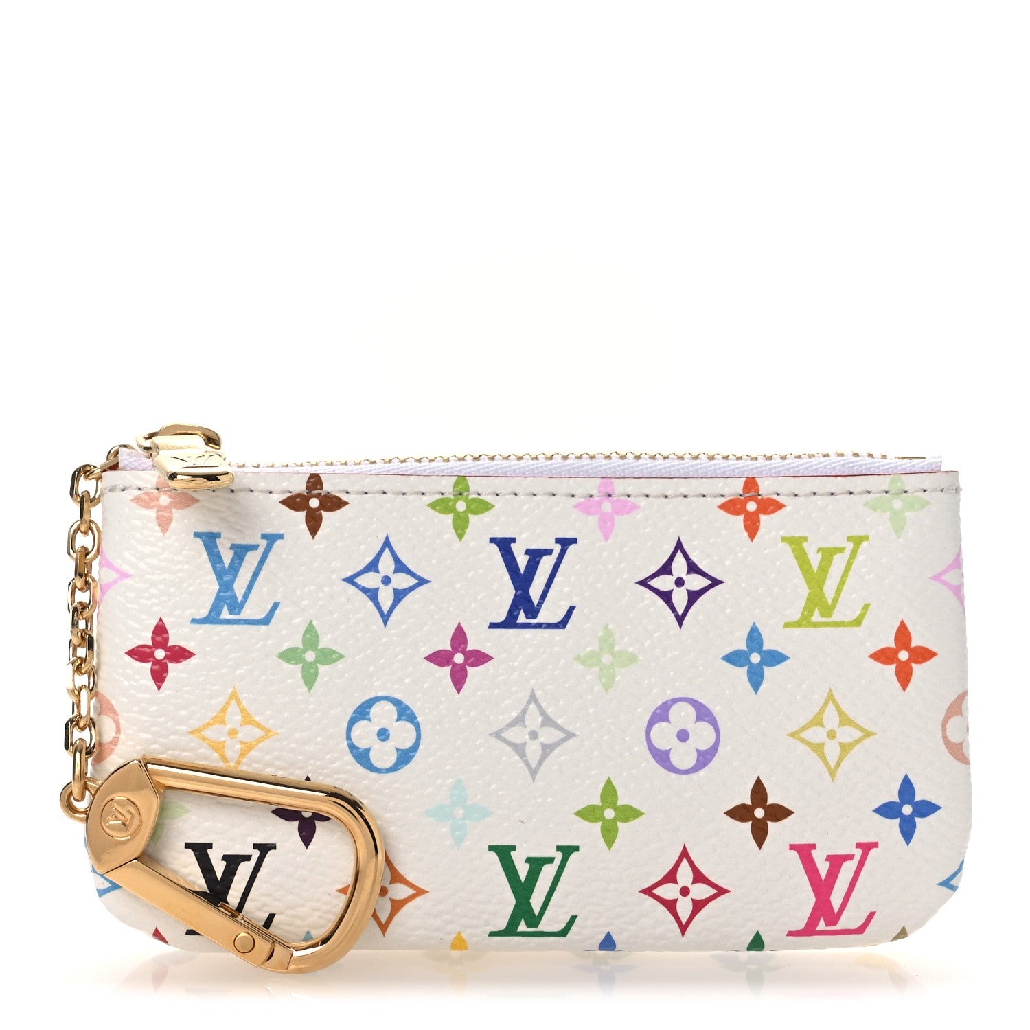 Louis Vuitton LV X TM Monogram Multicolor Key Pouch White 3 of 9