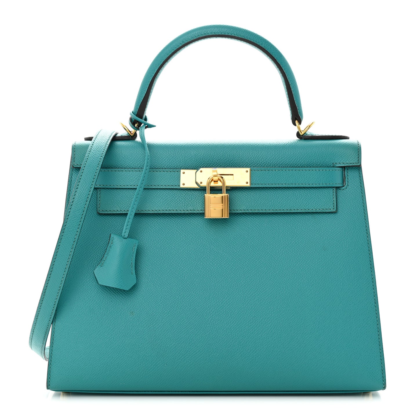 Epsom Kelly Sellier 28 Bleu Paon