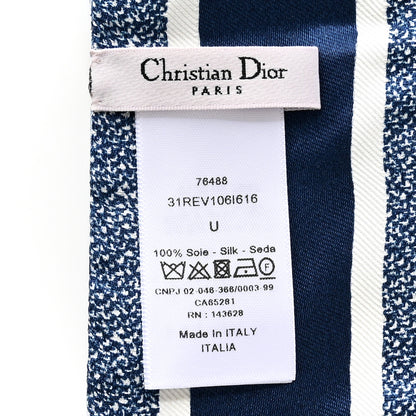 Christian Dior Silk Rêve d'infini Mitzah Scarf Blue 2 of 3