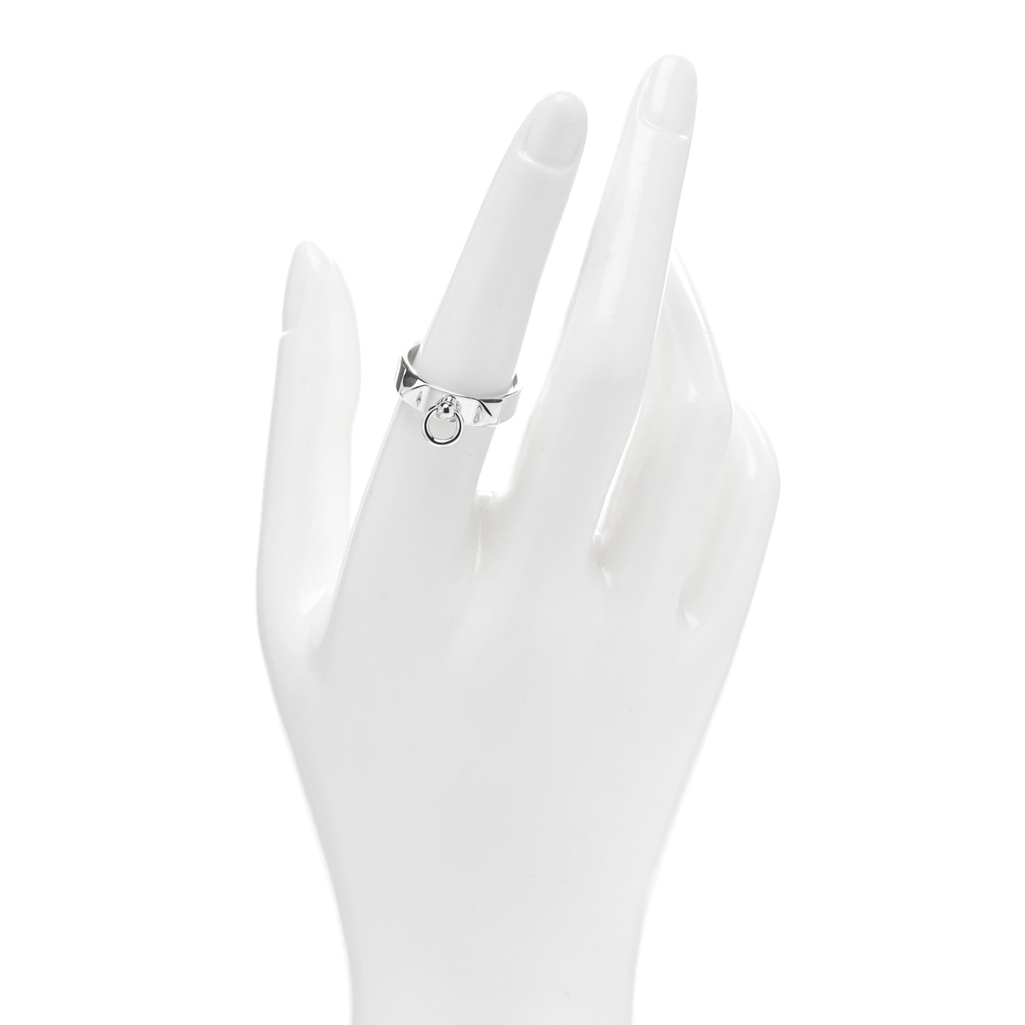 Sterling Silver PM Collier De Chien Ring 55 7.25