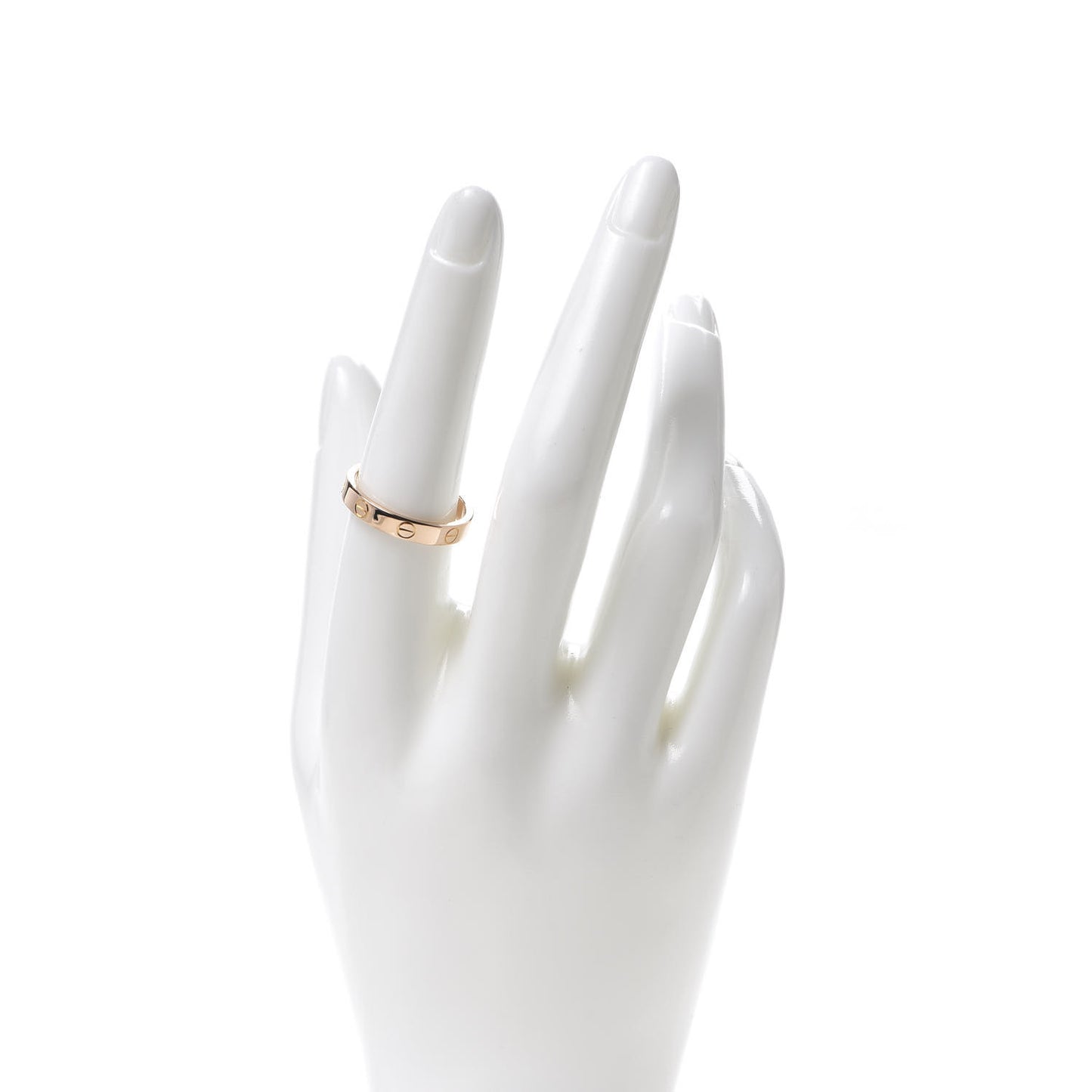 18K Pink Gold 3.5mm LOVE Wedding Band Ring 56 7.5
